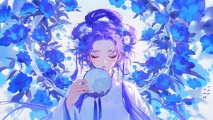 袅娜少女羞