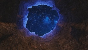 山谷星空