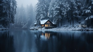 湖边别墅-冬季