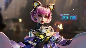 4k炫酷科技少女