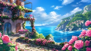 玫瑰海景花房