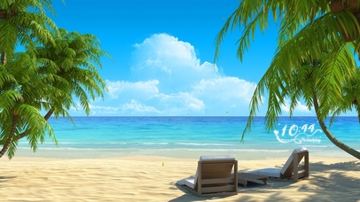 海边沙滩椰子树