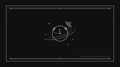 黑白科技面板（真实时间）