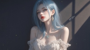 烈焰红唇女神