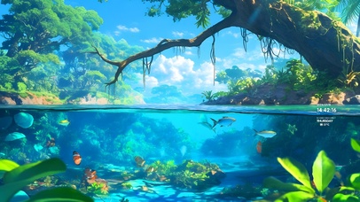 4K 护眼海底森林