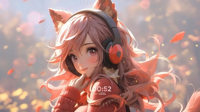 4k清纯粉发女孩