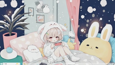 仲夏夜软萌日常-桌面主题