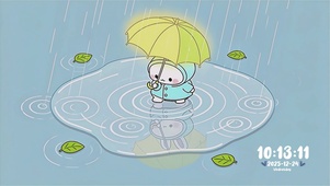 下雨天踩水的小可爱