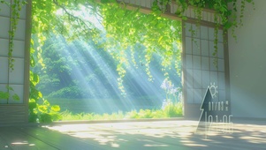 护眼绿景