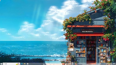 海边书屋—【主题桌面】