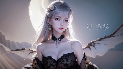 纯欲系长发古风女生