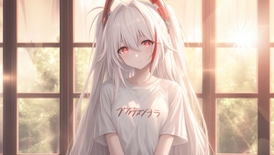 唯美白发女孩
