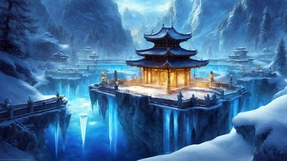 北冥冰岛小极宫一角