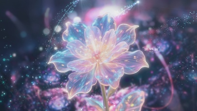 静谧一隅の水晶粒子花束