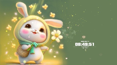 4K治愈超萌兔兔