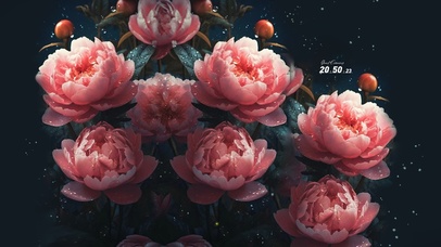 4k治愈 花开风景