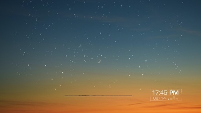 梦幻夕阳星空