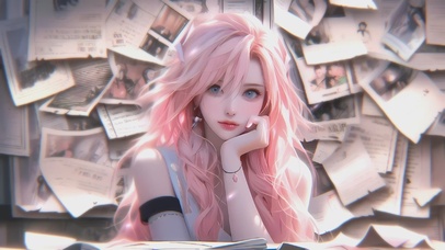 4K唯美可爱卡通美少女