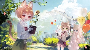 可爱美少女桌面