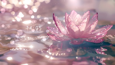 治愈系水上粉莲