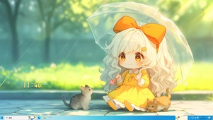 可爱蝴蝶少女