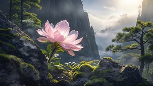 悬崖上的花