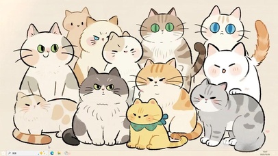 满屏猫猫壁纸