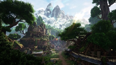 唯美山谷小村庄