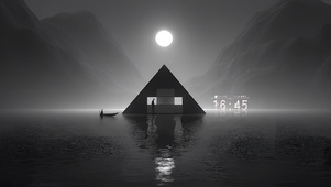 夜空中的星落