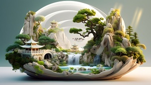 唯美清新山水世界