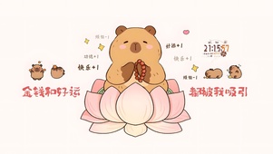 卡皮巴拉祝你发财