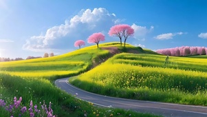 春天绿色草原