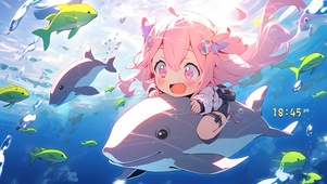 4K冲浪少女