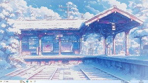 雪中凉亭