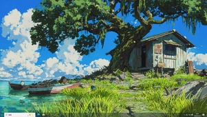 风过浅滩-桌面主题