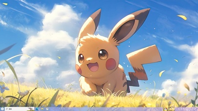 草地上的皮卡丘