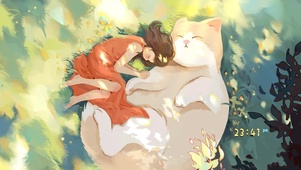 4K 猫咪少女午后小憩