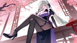 可琳·威克斯-黑丝旗袍