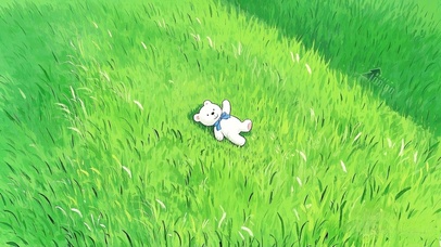 草原上的小白熊