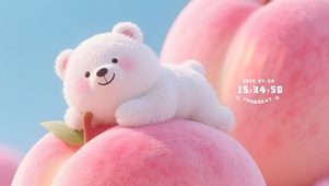 水蜜桃小熊