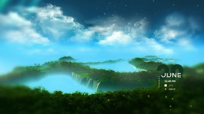 空岛 天镜 绿色 护眼 天上