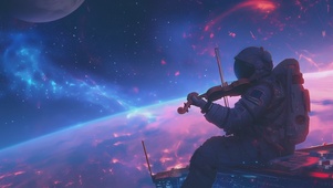 太空人弹吉他