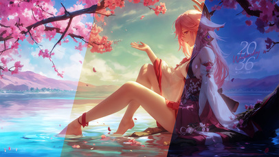 春日八重神子（随时间变化）