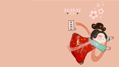 唐朝仕女宫廷瑜伽