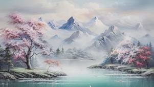 梦幻水墨壁纸