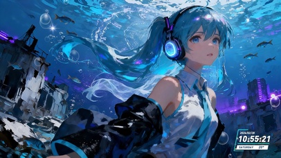 油画-海底初音