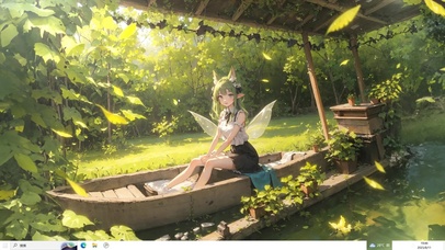 绿色森林 精灵少女