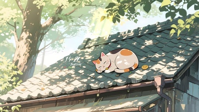 屋顶 猫咪