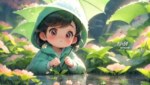 夏日蛙塘
