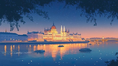 布达佩斯的夜晚